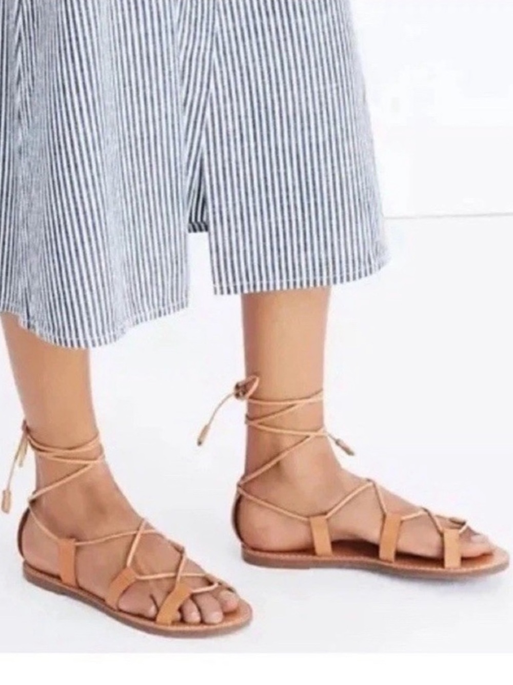 Madewell The Boardwalk Laced-Up Gladiator Sandals